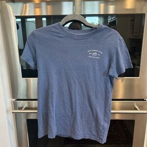 Southern Tide Blue Short Sleeve Tee, size 12-14 L; has a few stains